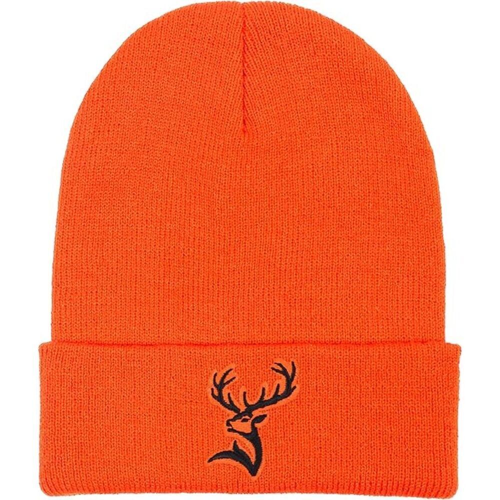 Unisex Dark Orange Deer Head Embroidery Adjustable Classic Hunting Baseball Cap